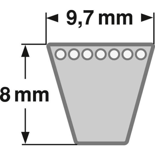 Keilriemen XPZ 1037 Lw - AVX 10 x 1050 La ConCar