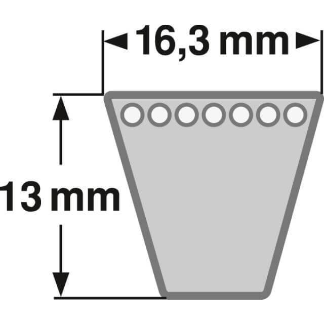 Keilriemen SPB 2000 Lw - AV 16.3 x 2022 La DIN7753 V-Belt