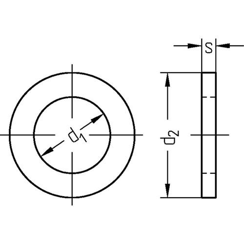 Aluminium Flachdichtung 10 x 16 x 2 mm