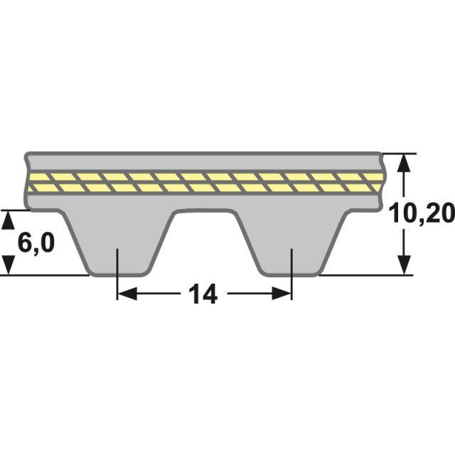 PCV 14MGT 4326 125 - Gates Poly Chain Carbon Volt