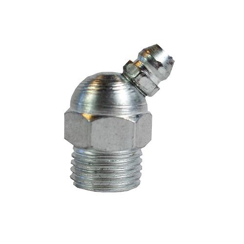 R1/4 Zoll - Rohrzoll Schmiernippel Form B = 45° DIN 71412 R1/4 Zoll - Rohrzoll Schmiernippel Form B = 45° DIN 71412