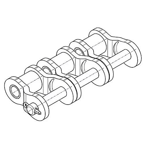 Gekröpftes Glied 16 B-3 mit Splint ecoplus