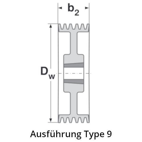 200 SPA/3 TB 2517 Keilriemenscheibe