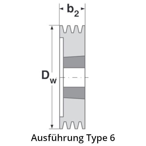 118 SPA/2 TB 1610 Keilriemenscheibe