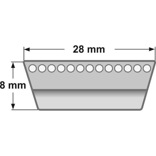 Breitkeilriemen 28 x 8 x 1000 Li