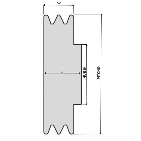 106 SPA/2 Keilriemenscheibe