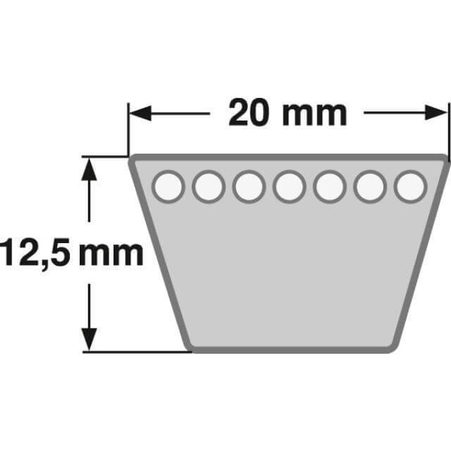 Keilriemen 20 x 1300 Li - DIN 2215 ConCar