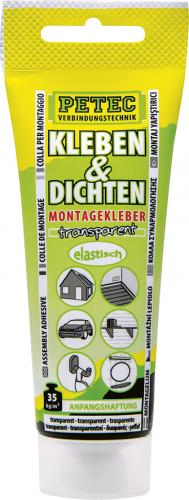 Petec Kleben & Dichten Ecoline, Transparent, 80ML