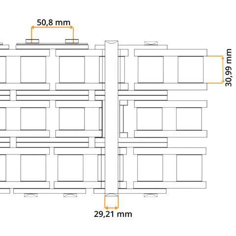 Rollenkette 32 B-3 (2'' x 31 mm) Elite