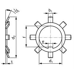 Sicherungsblech MB2  DIN 5406 - für Nutmutter KM2