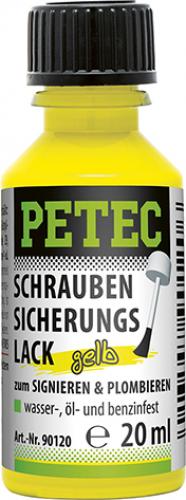 Petec Schraubensicherungslack, Gelb, 20ML