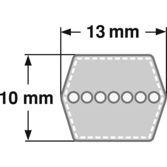 Keilriemen A 32,5 Li-825,Lw-855,La-875 = 13x825mm Profil 13mm Nr.38 