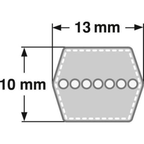 Doppelkeilriemen AA 100 - HAA 2591 mm