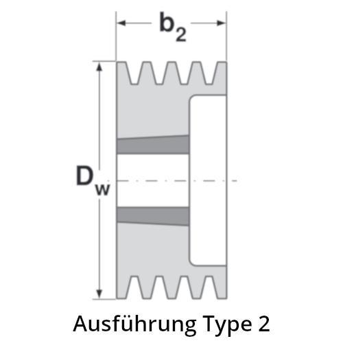 100 SPA/3 TB 1610 Keilriemenscheibe