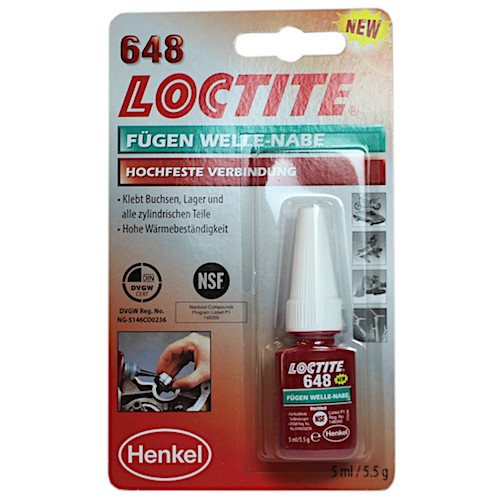 LOCTITE® 648 5ML Flasche (IDH 1804041) Fügeklebstoff Hochfest