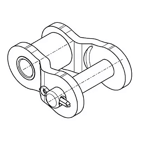 Gekröpftes Glied 05 B-1 mit Splint ELITE