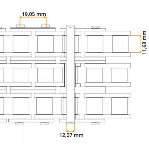 Rollenkette 12 B-3 (3/4'' x 7/16'') EuroChain