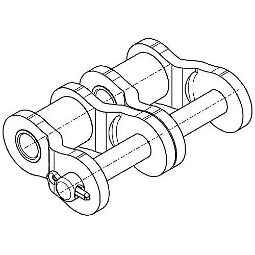 Gekröpftes Glied 08 B-2 mit Splint ELITE
