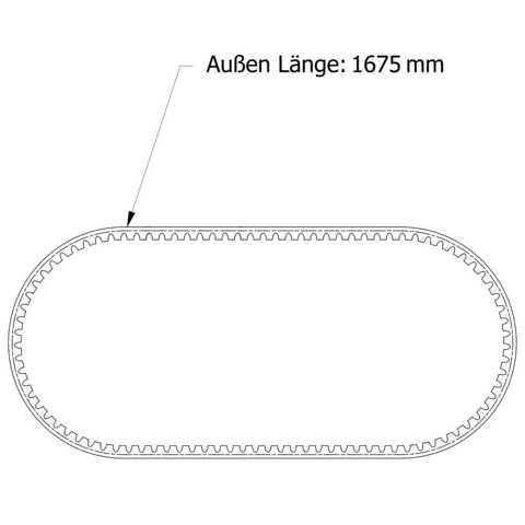 Keilriemen AVX 10 x 1675 La V-Belt
