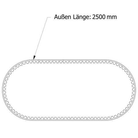 Keilriemen AVX 13 x 2500 La V-Belt