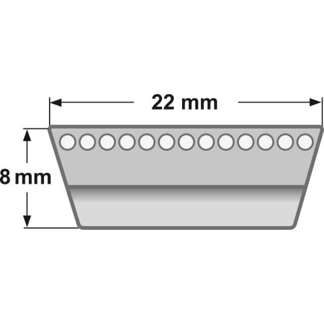 Breitkeilriemen 22 x 8 x 900 Li