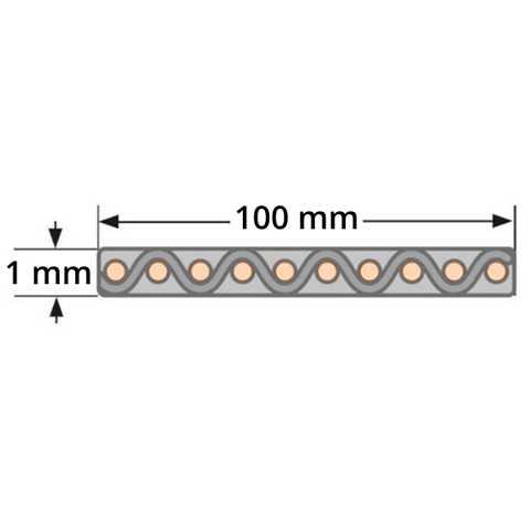 Flachriemen 240 x 1 x 100 mm Megaflat T150