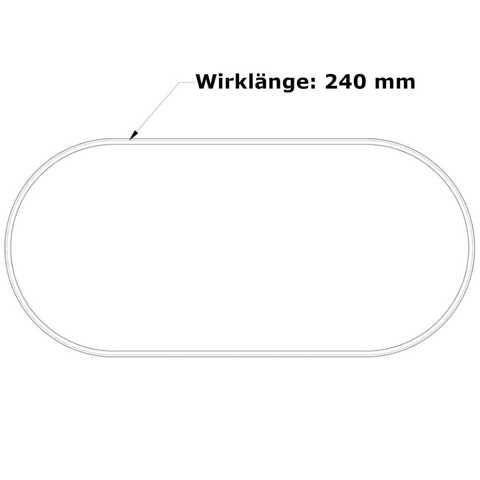 Flachriemen 240 x 1 x 90 mm Megaflat T150