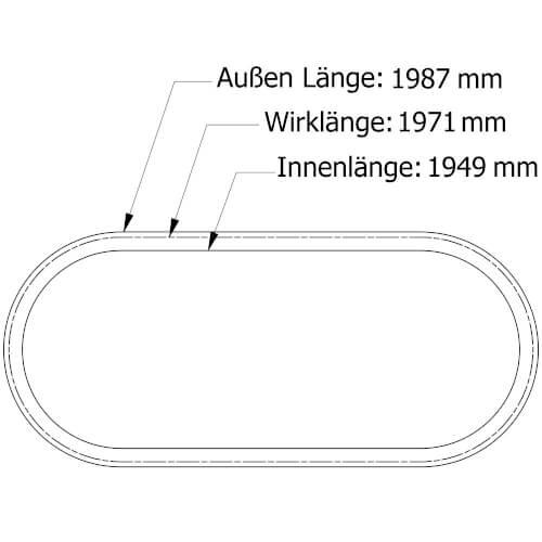 Keilriemen 10 x 1949 Li - Z76.75