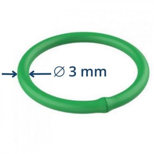 Rundriemen verschweit Grn, Rau (88 Shore) - Durchmesser: 3 mm