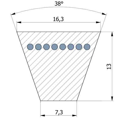 Keilriemen XPB 5600 Lw ConCar