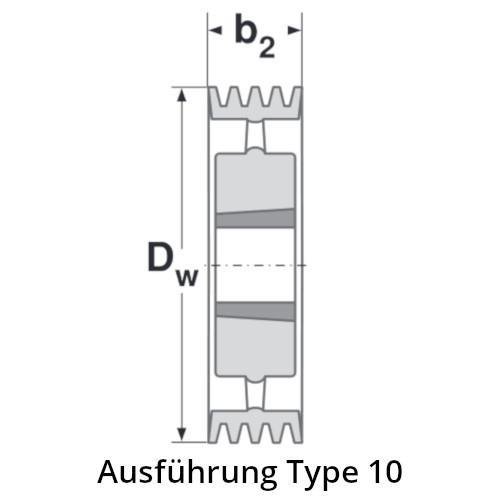 560 SPB/10 TB 4545 Keilriemenscheibe