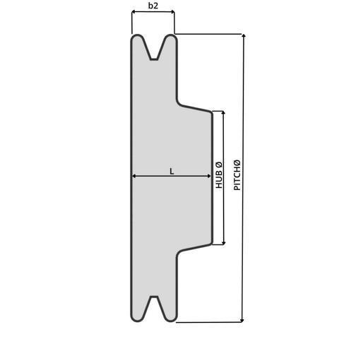 56 SPZ/1 Keilriemenscheibe