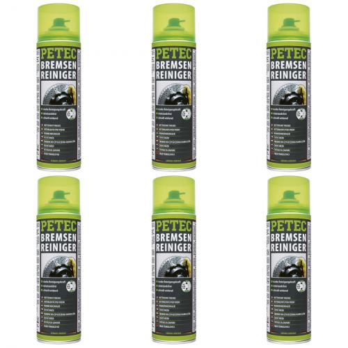 Petec Bremsenreiniger Spray 500ML  - Auswahl: 6 Stck Dosen a 500 ML