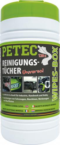 Petec Reinigungstcher, Wipes - Box, Inhalt 120 Tcher