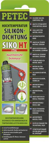 Petec Silikond., Rot, 70ML, SB-Karte