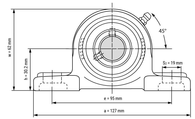 Stehlager UCP 202 - 15 mm Welle