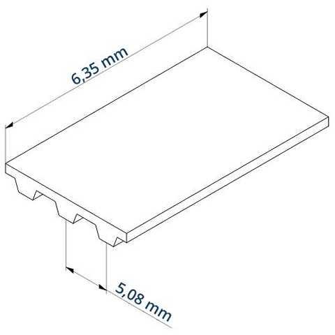 Zahnriemen 236 XL 025 (6,35 mm Breit)