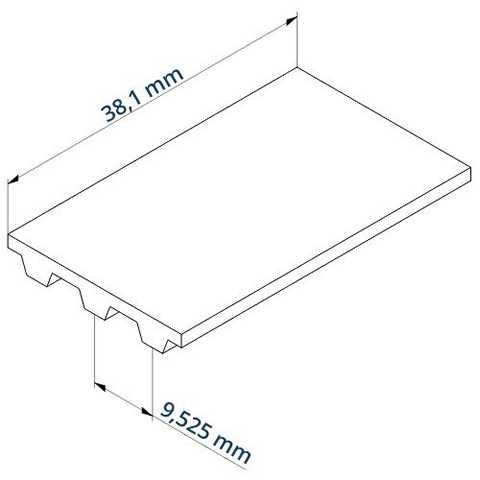 Zahnriemen 630 L 150 (38,1 mm Breit)