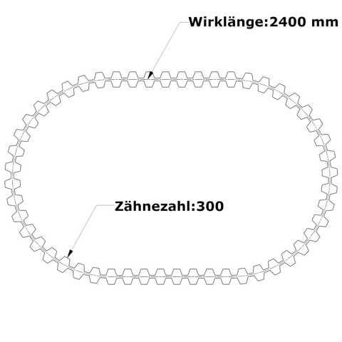 Doppelzahnriemen 300-DS8M-2400 (30 mm Breit)