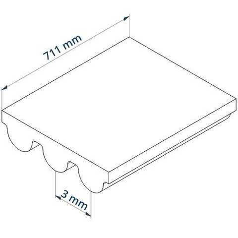 Gates PowerGrip  Zahnriemen GT3 1692-3MGT-711 mm