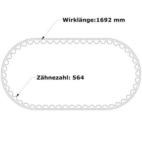 Gates PowerGrip  Zahnriemen GT3 1692-3MGT-711 mm