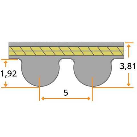 Gates PowerGrip  Zahnriemen GT3 750-5MGT-40 mm