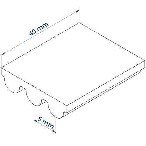 Gates PowerGrip  Zahnriemen GT3 750-5MGT-40 mm