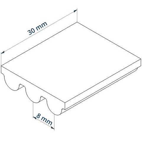 Zahnriemen 4400-8MGT-30 Powergrip GT4