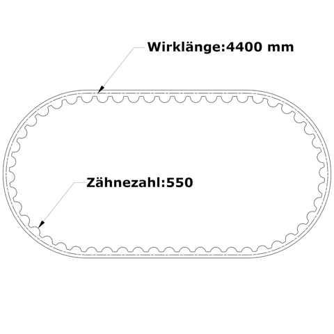 Zahnriemen 4400-8MGT-330 Powergrip GT4