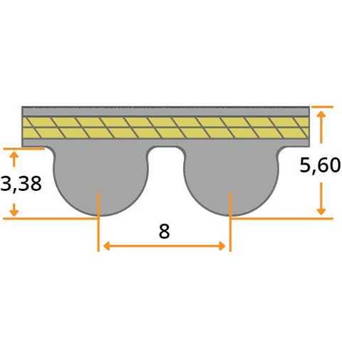 Zahnriemen HTD 376-8M-30 mm PowerGrip�