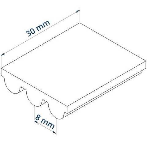 Zahnriemen HTD 376-8M-30 mm PowerGrip�