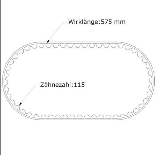 Zahnriemen HTD 575-5M-9 mm TorquePlus�-XT2