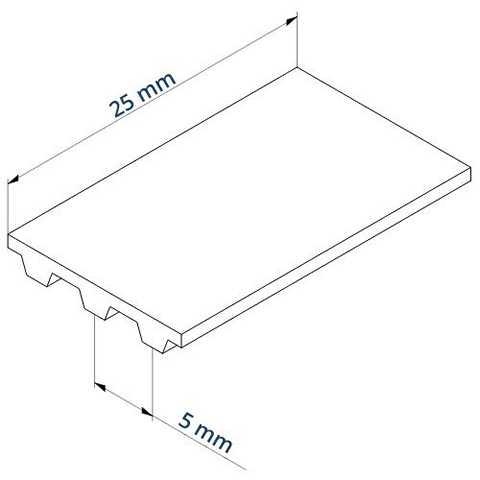 PU Zahnriemen 1050-AT5-25