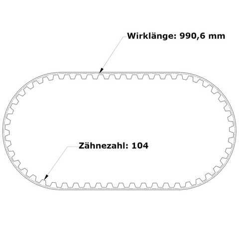 PU Zahnriemen 390 L-PU - 075